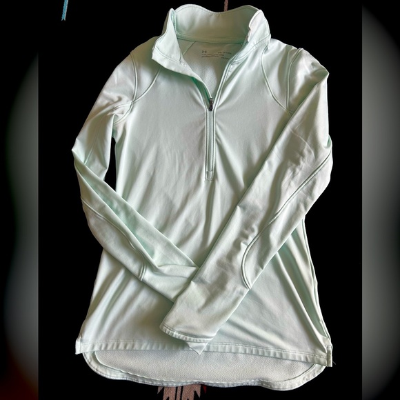 XS Mint Green Under Armor Womens Quarter Zip - Picture 1 of 5